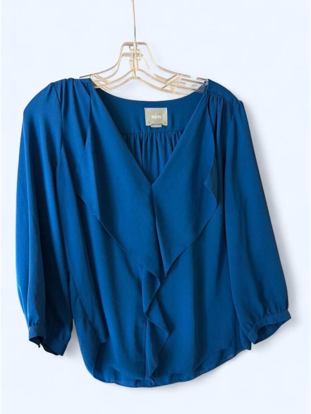 Anthropologie Women's Blue Blous